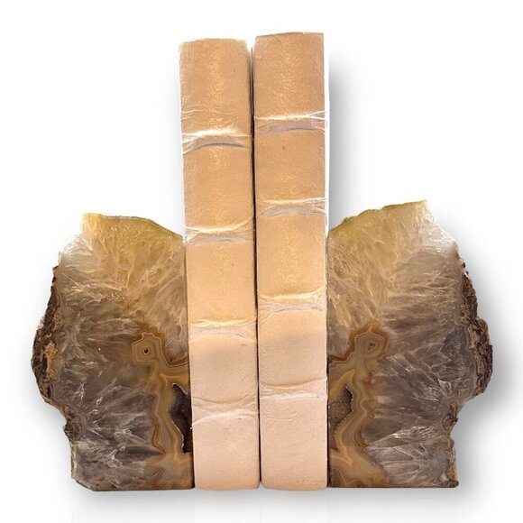 Natural Geode Bookend Butterfly Wings Shape, Unique gift, Weighs 6+ lbs. (EP) - Picture 1 of 15